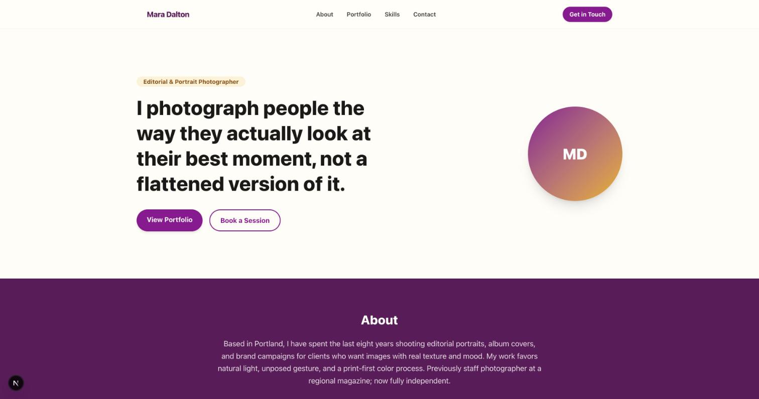 Freelancer Template - personal brand website